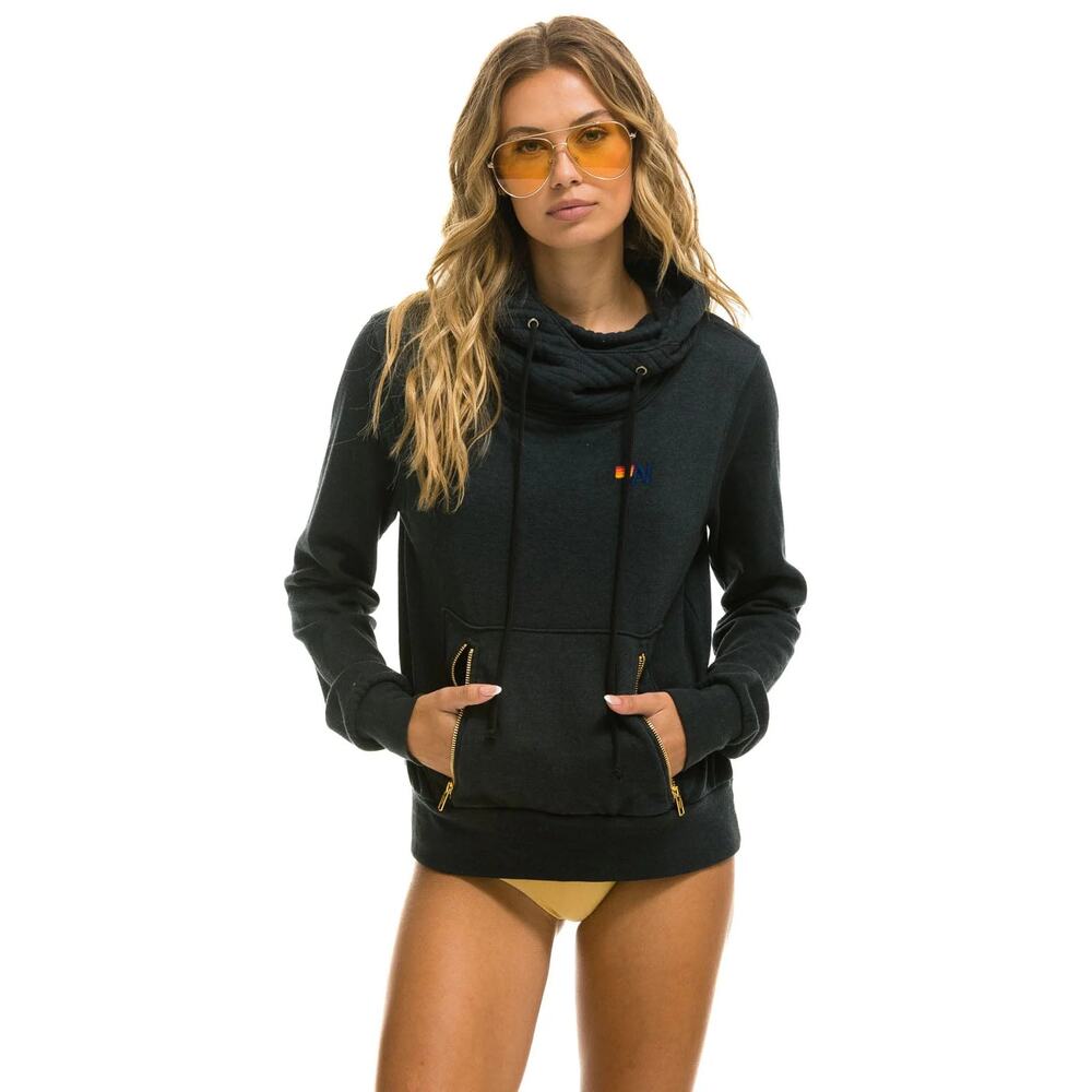Aviator Nation NINJA PULLOVER HOODIE CHARCOAL XL